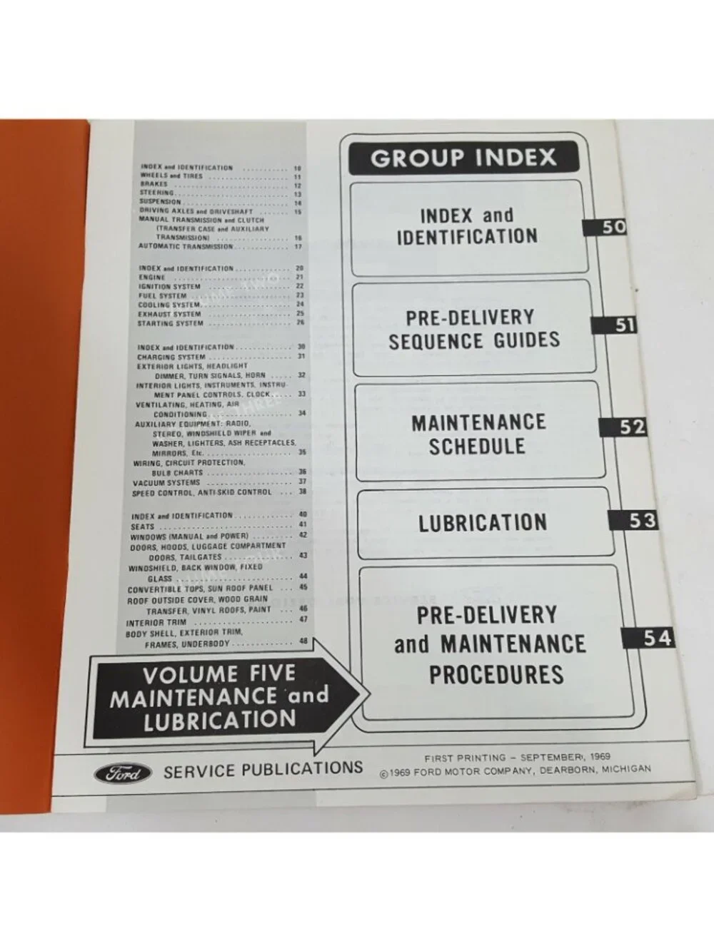 1970 Ford Car Auto Service Mechanic Shop Repair Manual Set Factory 1, 3, 4, 5